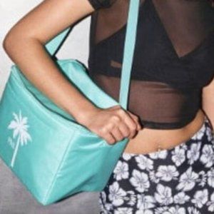 Victoria's Secret PINK Palm Insulated Zip Cooler Lunch Bag NEW